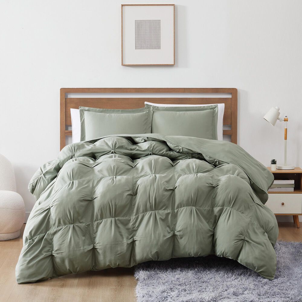 Pem America Cloud Puffer 3-Piece King Comforter Set in Green, , large