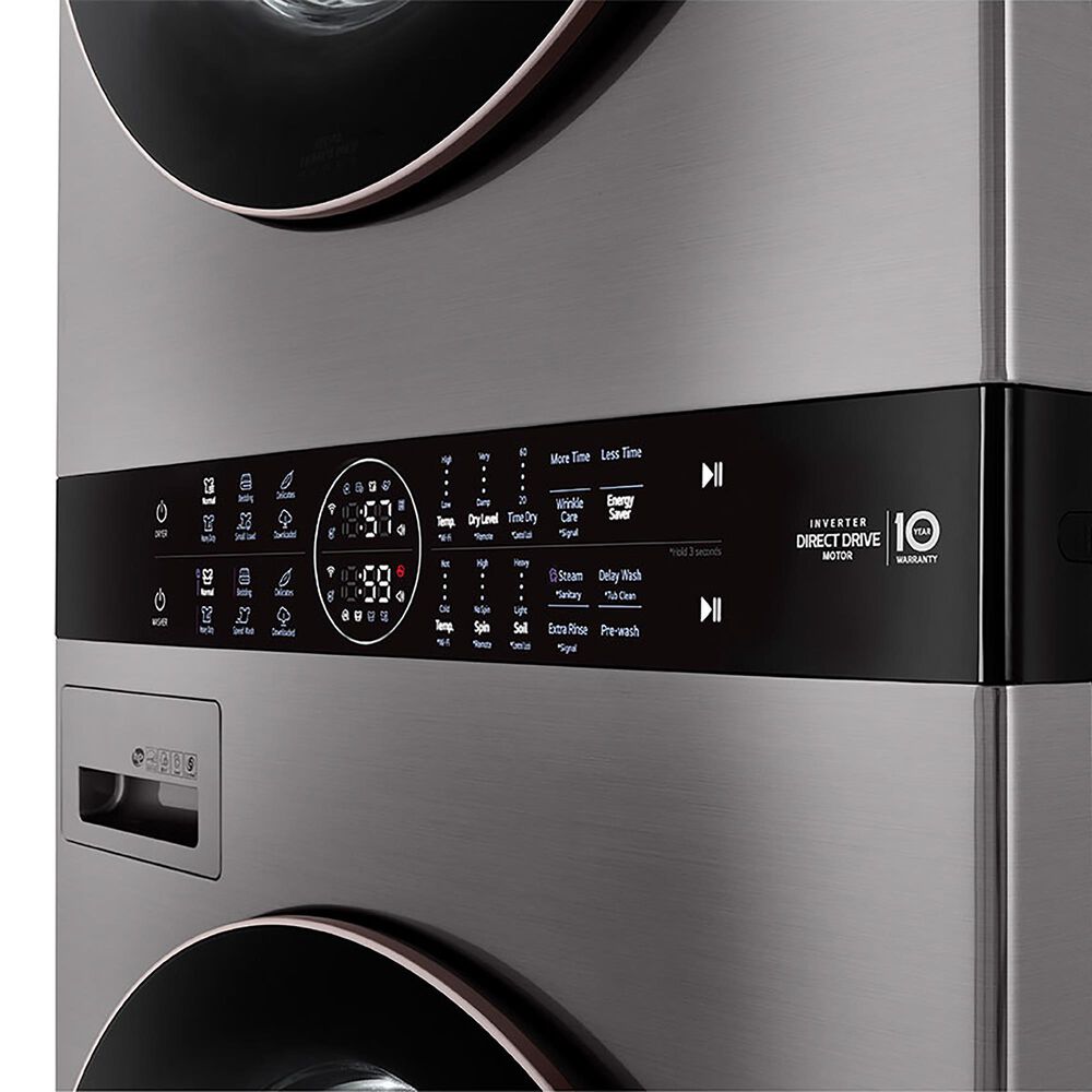 LG WashTower 4.5 Cu. Ft. Washer and 7.4 Cu. Ft. Gas Dryer in Graphite Steel, , large