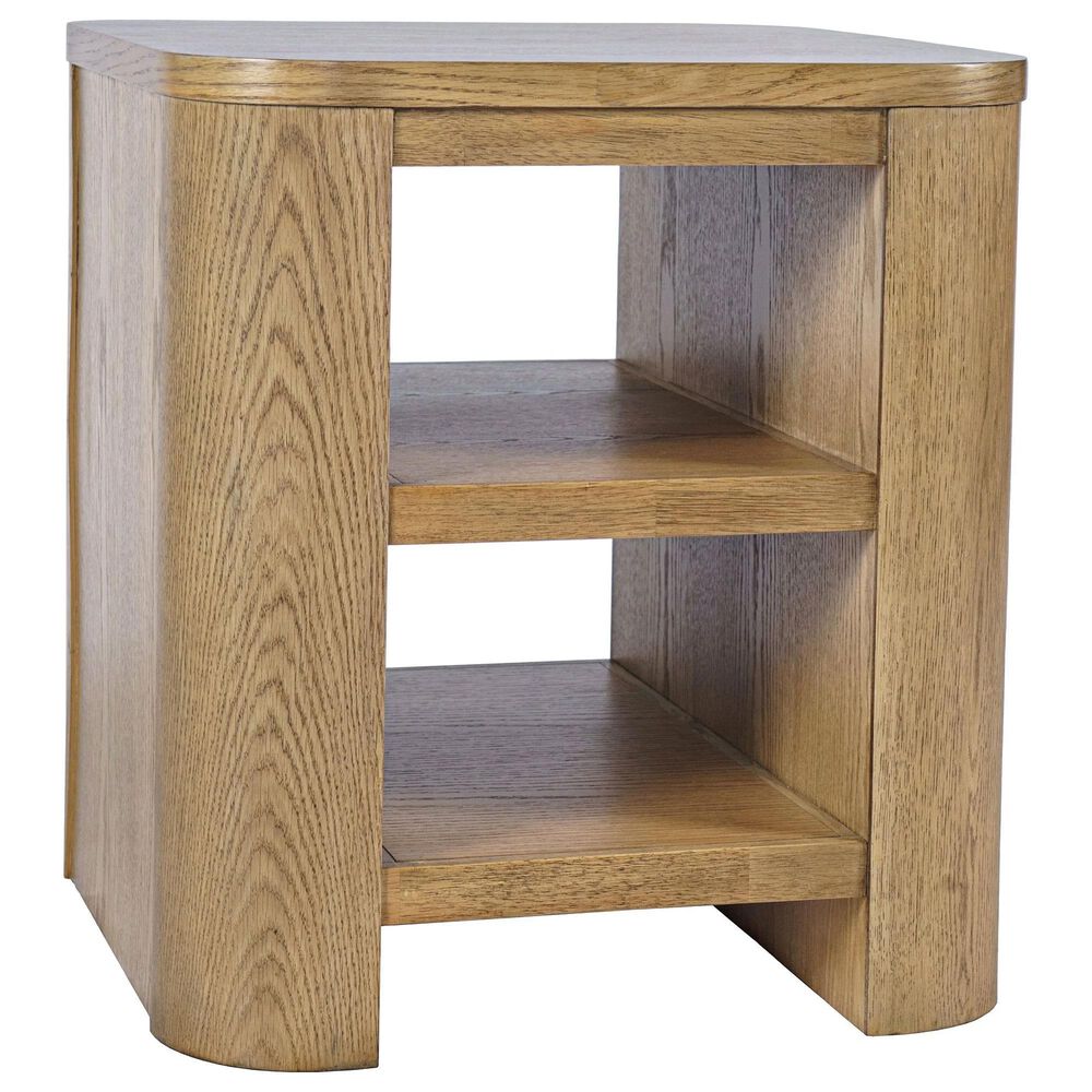 Waltham Janzen End Table with Lower Shelves in Cascade Oak, , large