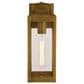 Vaxcel Kinzie 14.25" 1-Light Outdoor Wall Sconce in Vintage Brass, , large