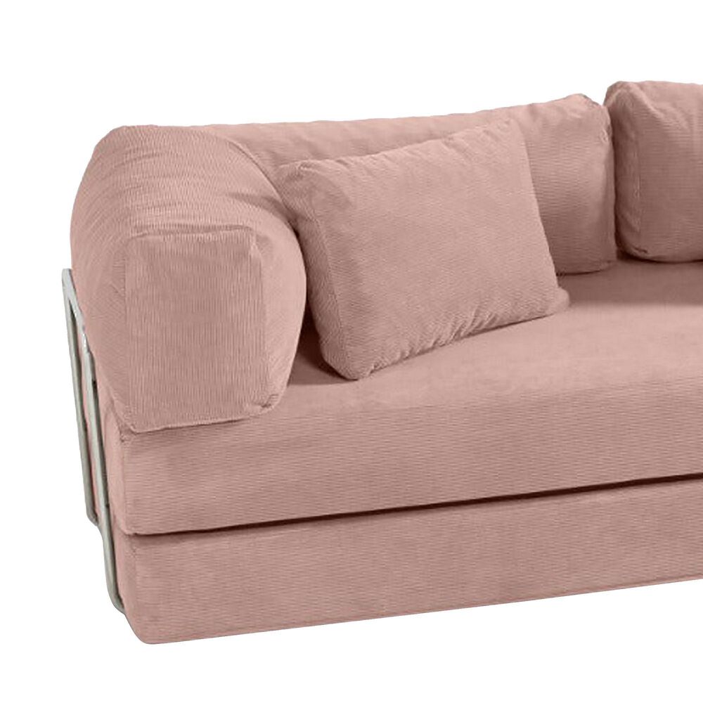 Jaxx Unsofa Stationary Sofa in Peony Pink, , large