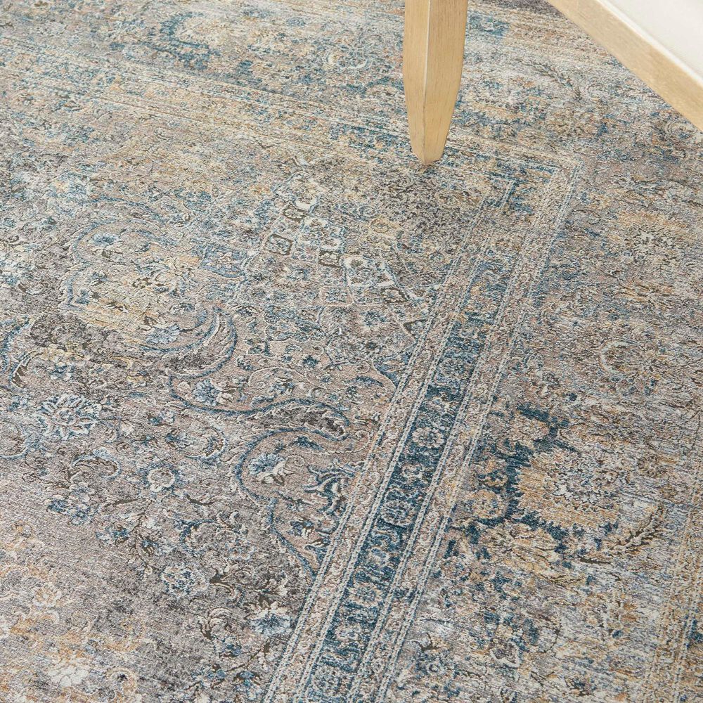 Nourison Starry Nights STN06 5&#39; x 7&#39; Cream and Blue Area Rug, , large