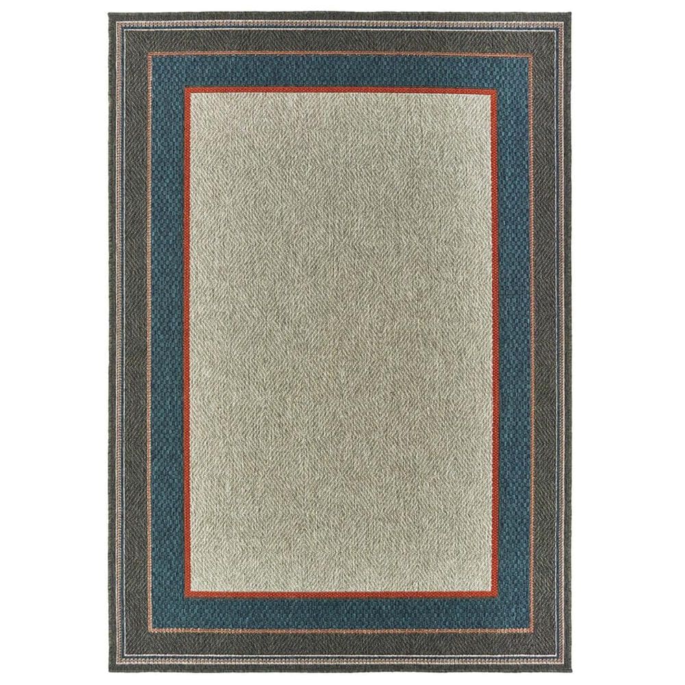 Oriental Weavers Latitude 7"10" x 10" Grey and Blue Area Rug, , large