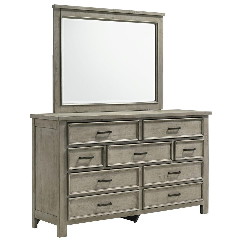 Mayberry Hill Sullivan Dresser and Mirror in Drift Grey, , large