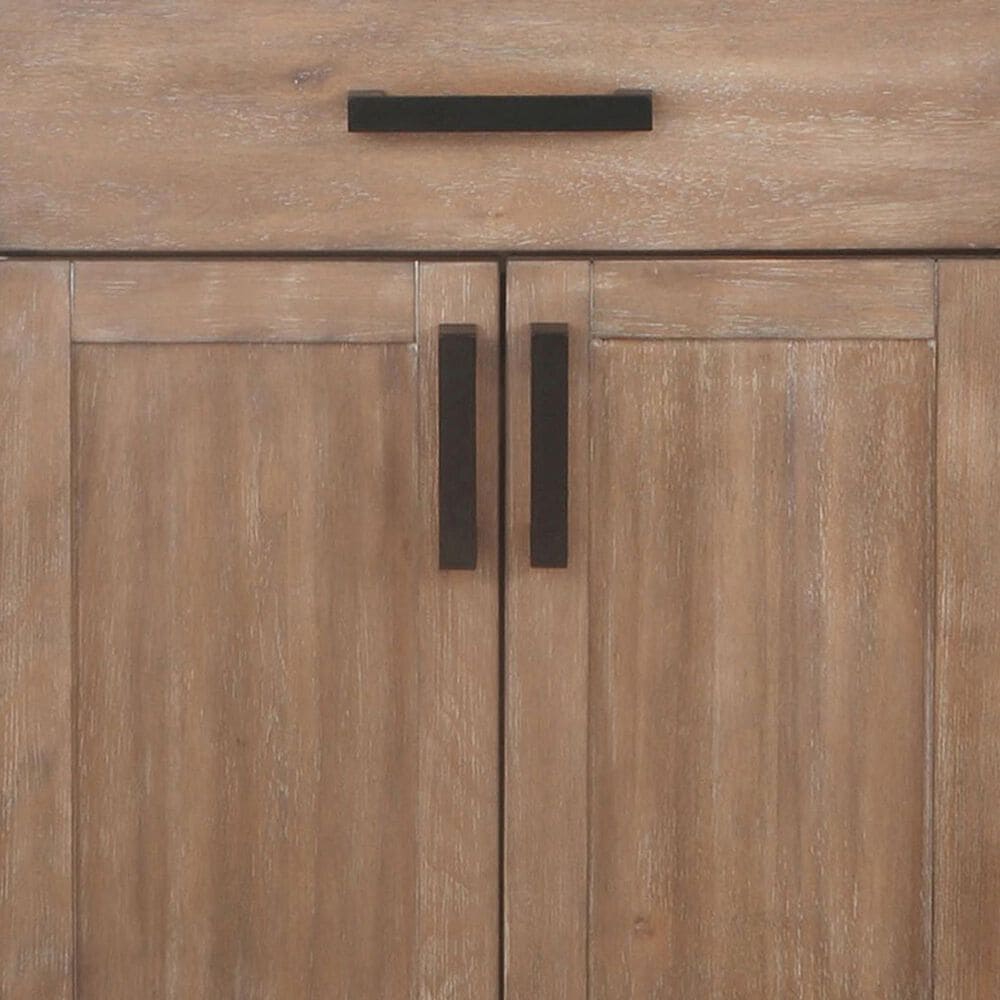 Lexora Home Ziva 48&quot; Single Bathroom Vanity in Rustic Barnwood with 2 cm White Quartz Top and Rectangular Sink, , large