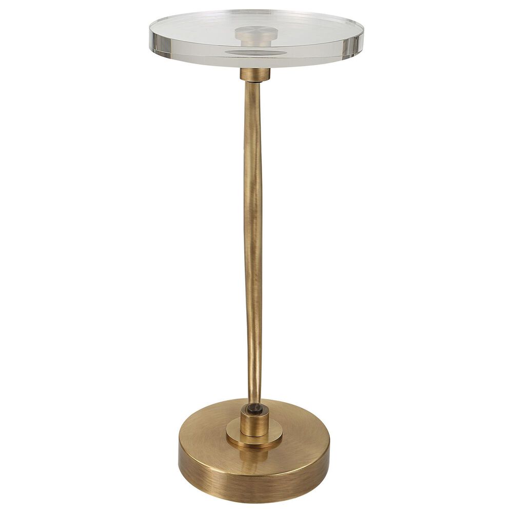 Uttermost Waveney Drink Table in Antique Brass, , large