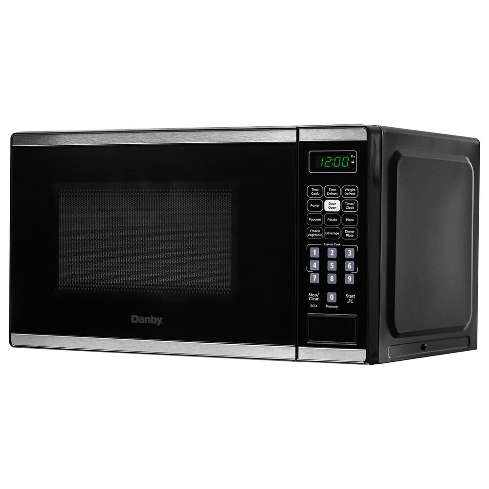 Danby Danby 0.7 Cu. Ft. Countertop Microwave in Black and Stainless Steel, , large