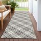 Dalyn Rug Company Soft Essentials Plaid Putty 2"3" x 7"6" Indoor/Outdoor Runner, , large