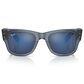 Ray-Ban Mega Wayfarer Sunglass with Blue Lenses in Polished Transparent Dark Blue, , large