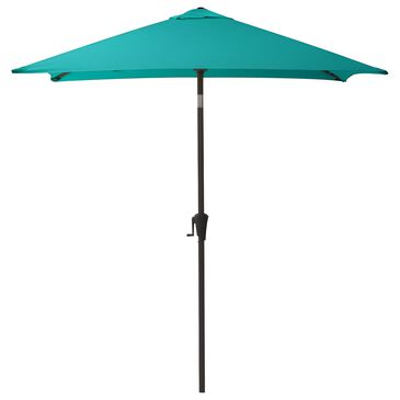 CorLiving 9" Square Tilting Patio Umbrella in Turquoise Blue, , large
