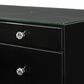 Crown Mark Avery, Luxo and Morgan Vanity with Mirror and Stool in Black, , large