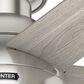 Hunter Anslee Low Profile 46" Ceiling Fan with LED Lights in Brushed Nickel, , large