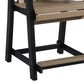 Ashley Fairen Trail Patio Counter Stool in Driftwood and Black (Set of 2), , large