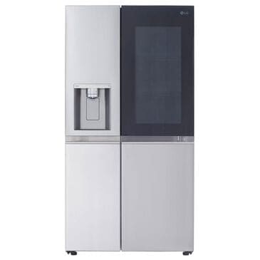 LG 27.1 Cu. Ft. Side-by-Side Refrigerator in Print Proof Stainless Steel, , large