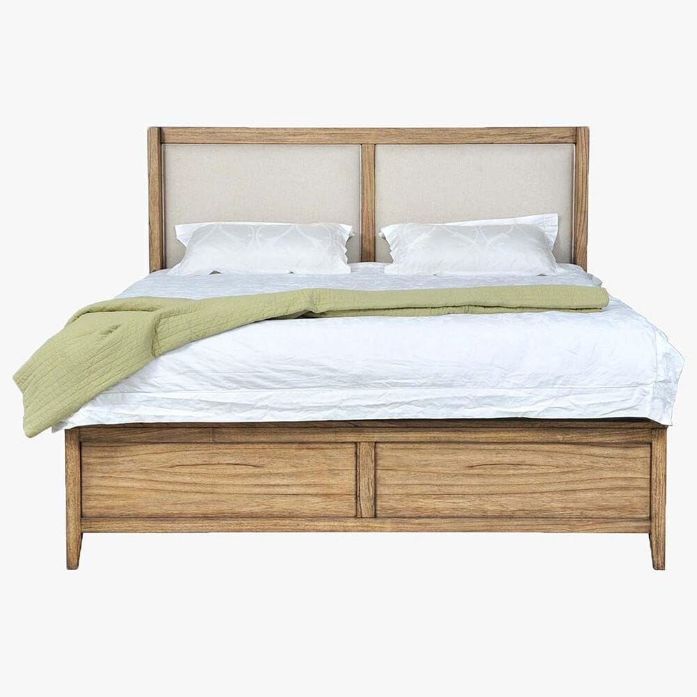 Cedar and Sage Belgium King Panel Bed in Sandrift, , large