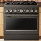 KitchenAid 36" Commercial Dual Fuel Range in Black Ore, , large