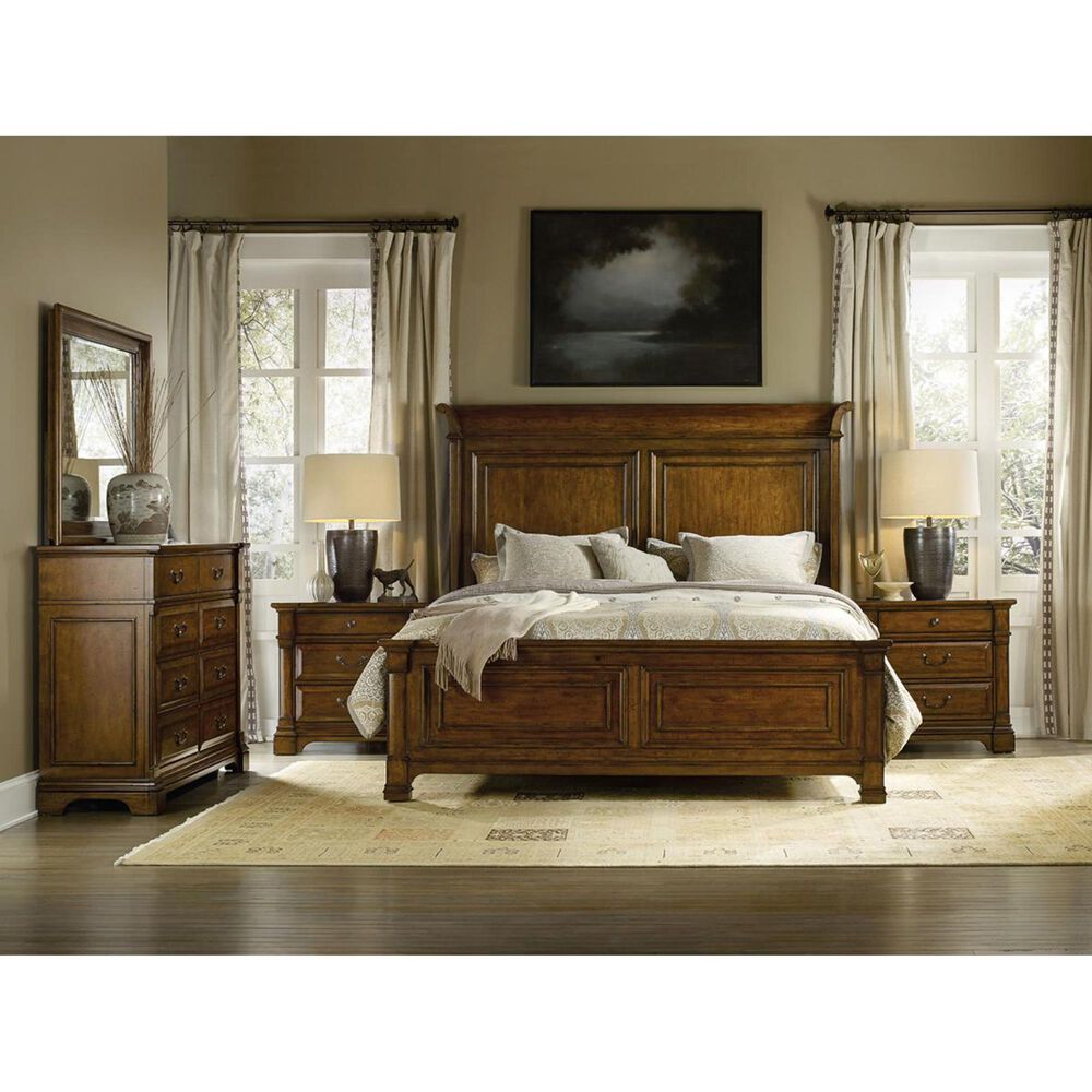 Hooker Furniture Tynecastle King Panel Bed in Figured Alder, , large