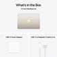 Apple MacBook Air 13.6" Laptop - Apple M4 chip 10-core CPU - 16GB RAM - 10-core GPU - 512GB SSD in Starlight with 3-Year AppleCare+, , large