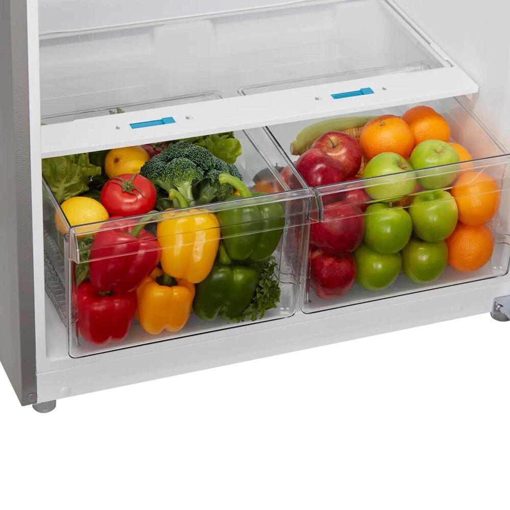 Midea 20.5 Cu. Ft. Garage Ready Top-Freezer Refrigerator in Stainless Steel, , large