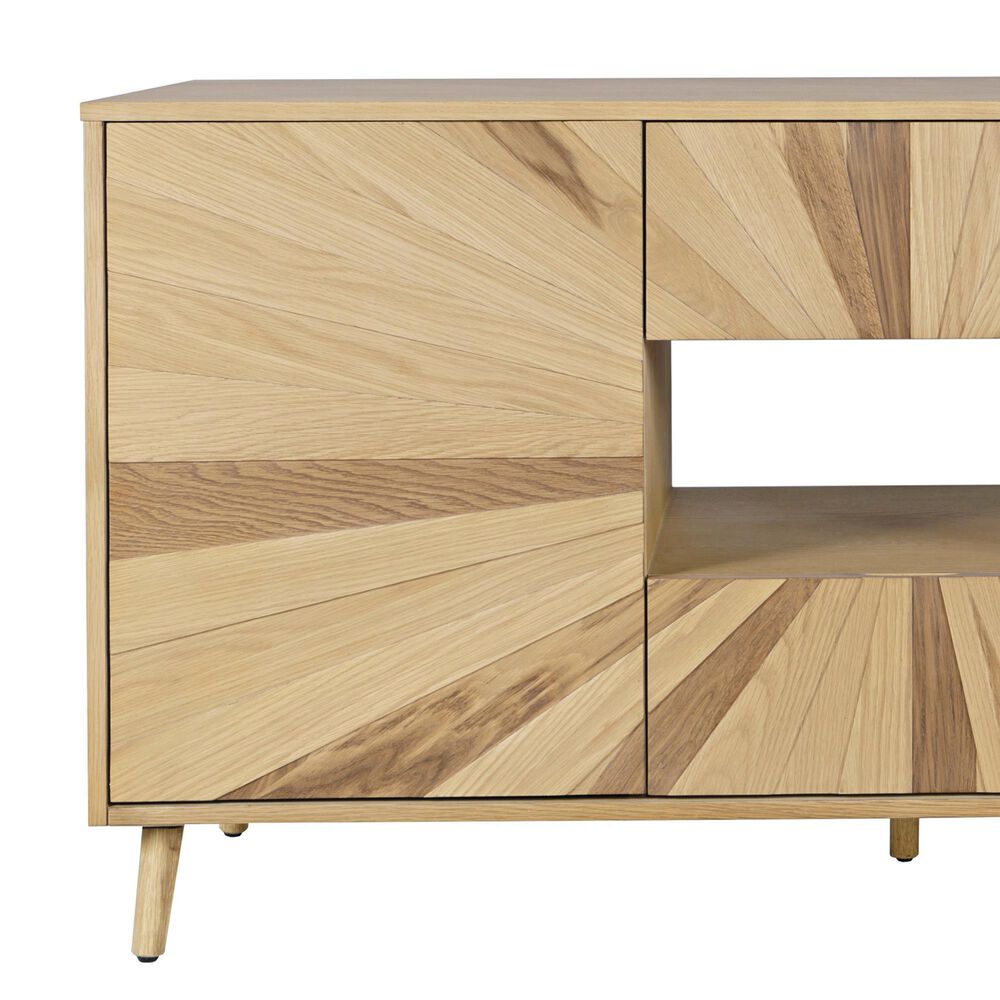 Waltham Reece 60&quot; Console in Light Oak, , large