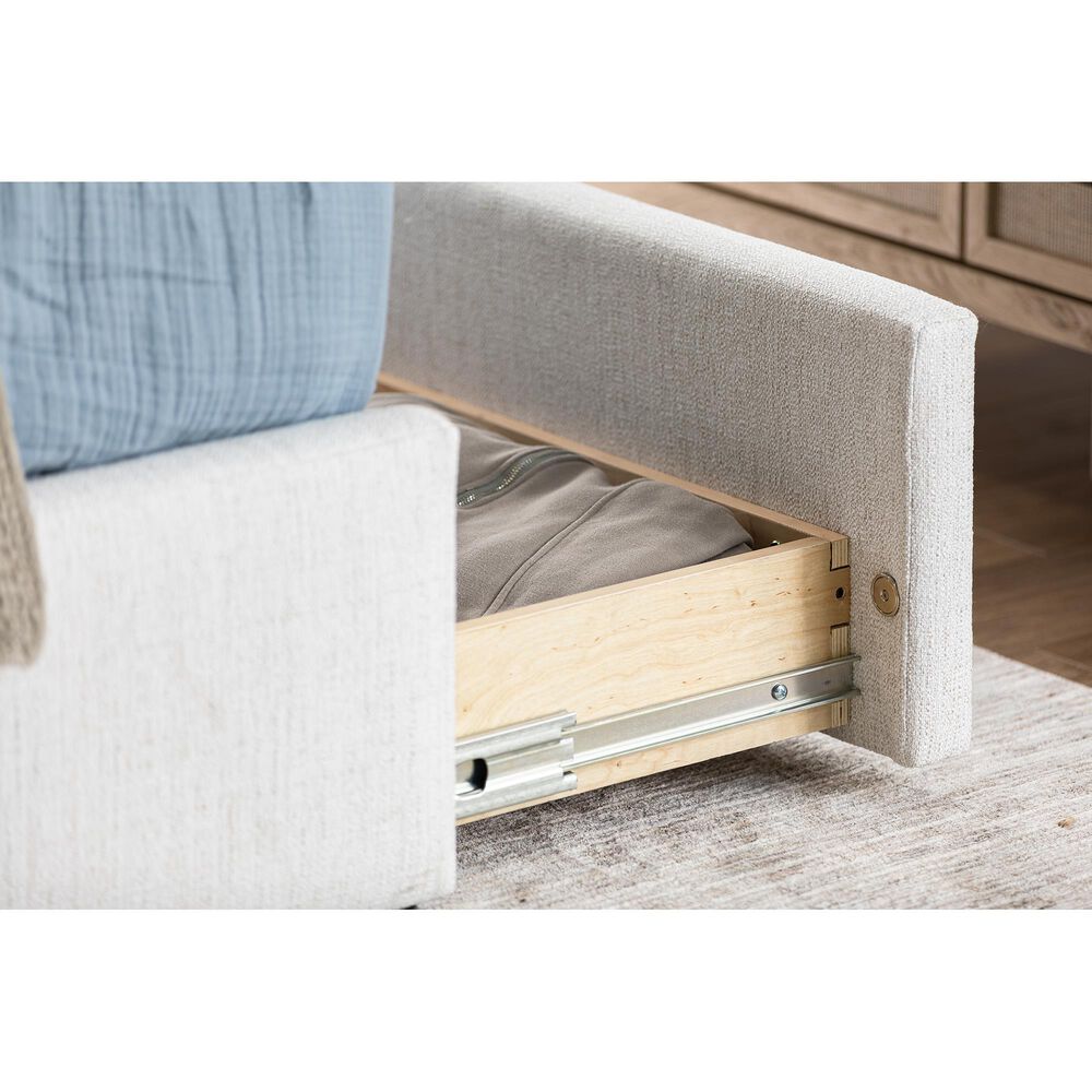 Jonathan Louis Square Classic Queen Storage Bed in Zury Natural, , large