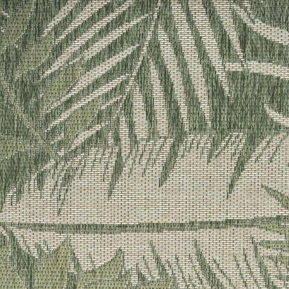 Nourison Garden Oasis GOA02 Green and Ivory 4&#39; x 6&#39; Indoor/Outdoor Area Rug, , large