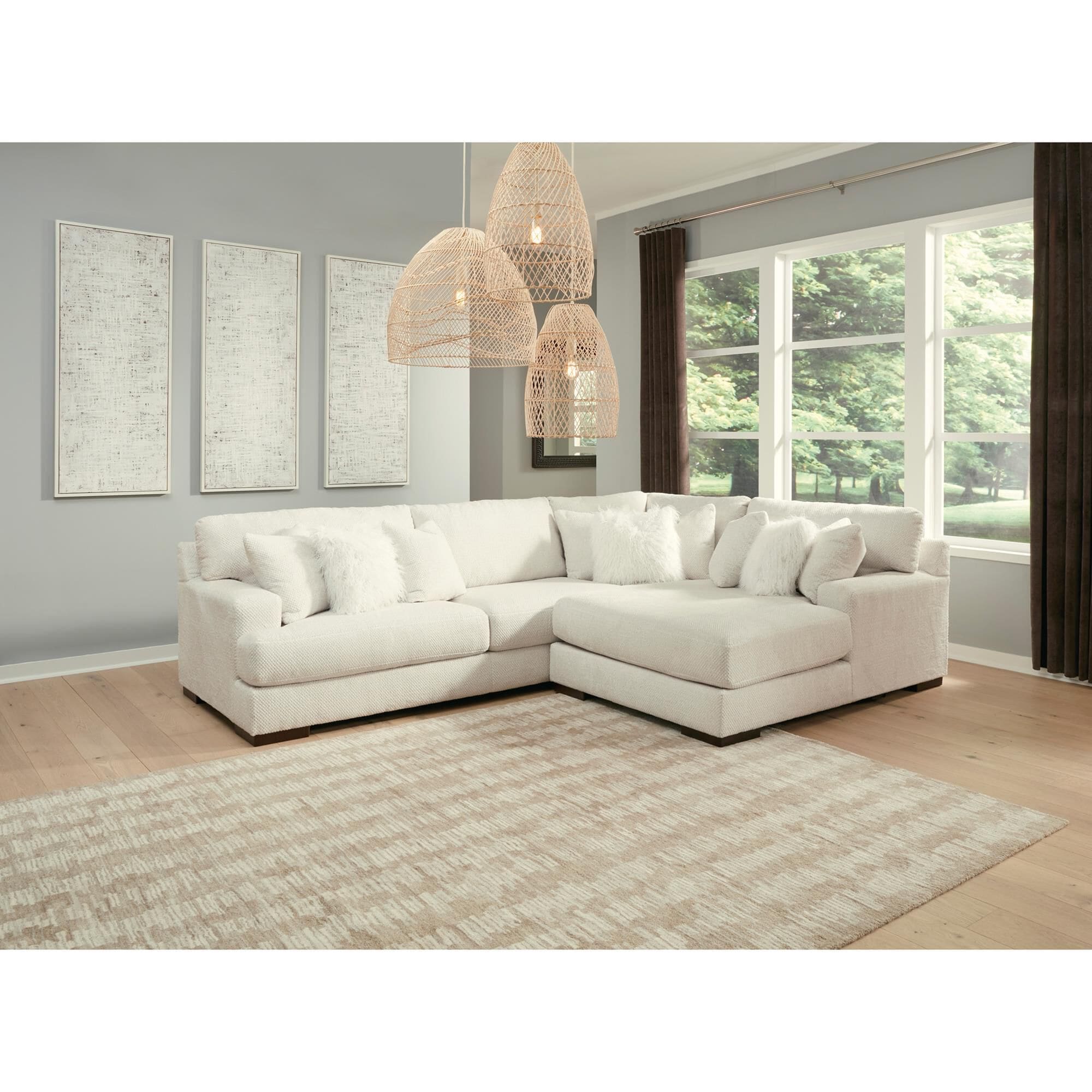 Large sectional couch on sale ashley furniture