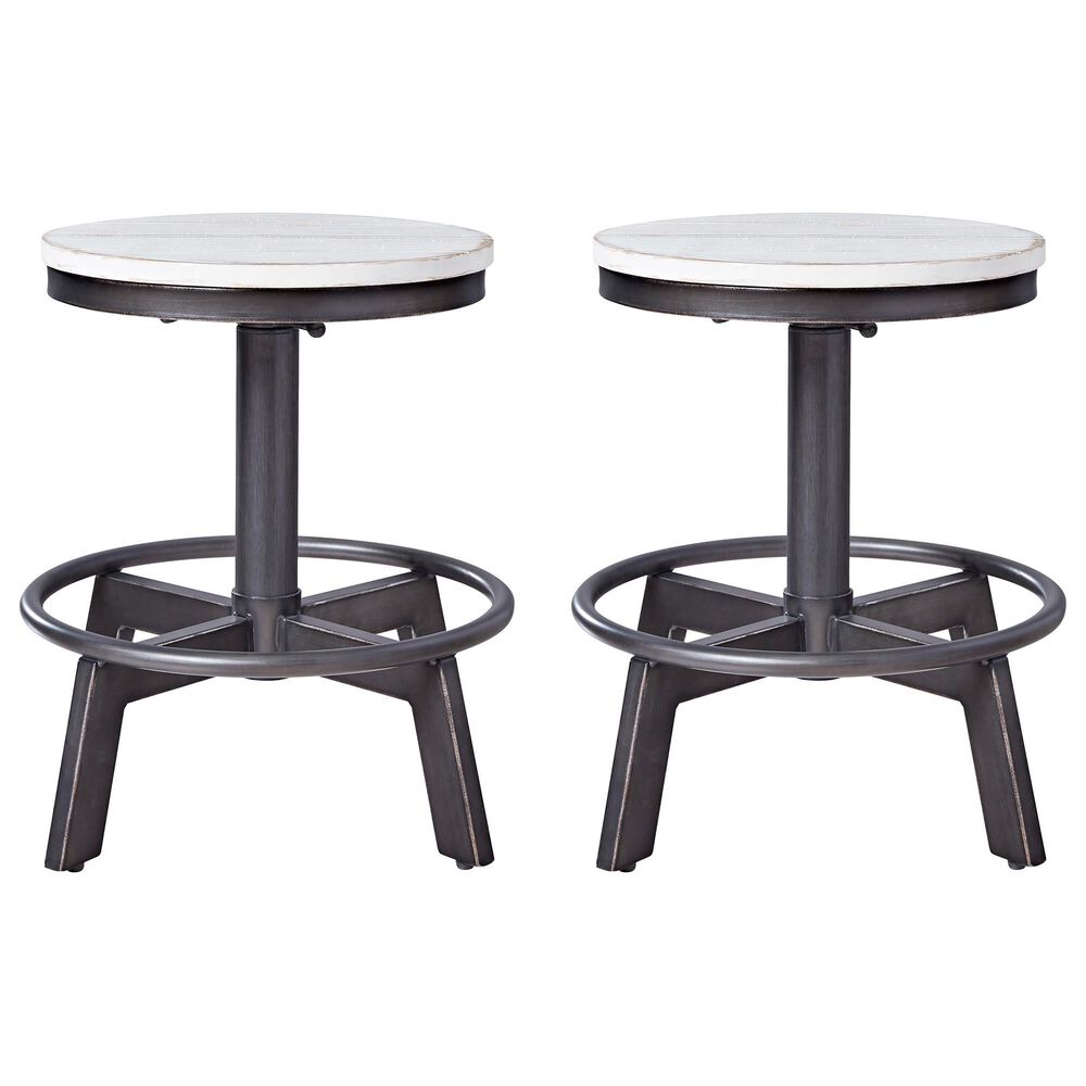 Ashley Torjin Counter Stool Set of 2 in Vintage White, , large