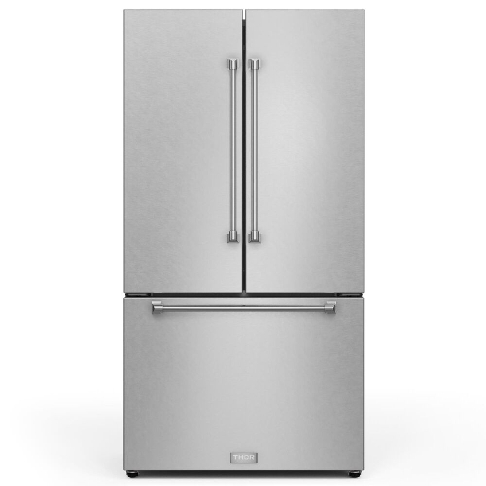 Thor Kitchen Gordon Ramsay 20.3 Cu. Ft. 3-Door French Door Refrigerator in Stainless Steel, , large