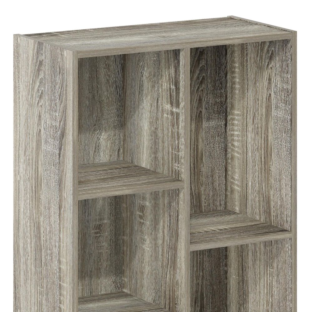 HOMLUX 5-Cube Reversible Storage Bookshelf in French Oak, , large
