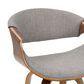 Lumisource Curvo Swivel Counter Stool in Light Grey (Set of 2), , large