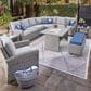 Ashley Naples Beach Patio Bench in Light Gray, , large