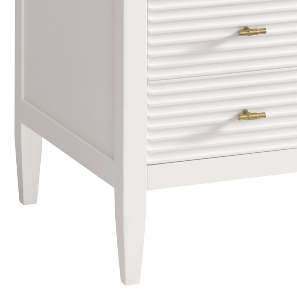James Martin Vanities Myrrin 48&quot; Vanity in Bright White with 3 cm Eternal Marfil Quartz Top, , large