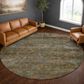 Dalyn Rug Company Aristo Olive 8" Round Area Rug, , large