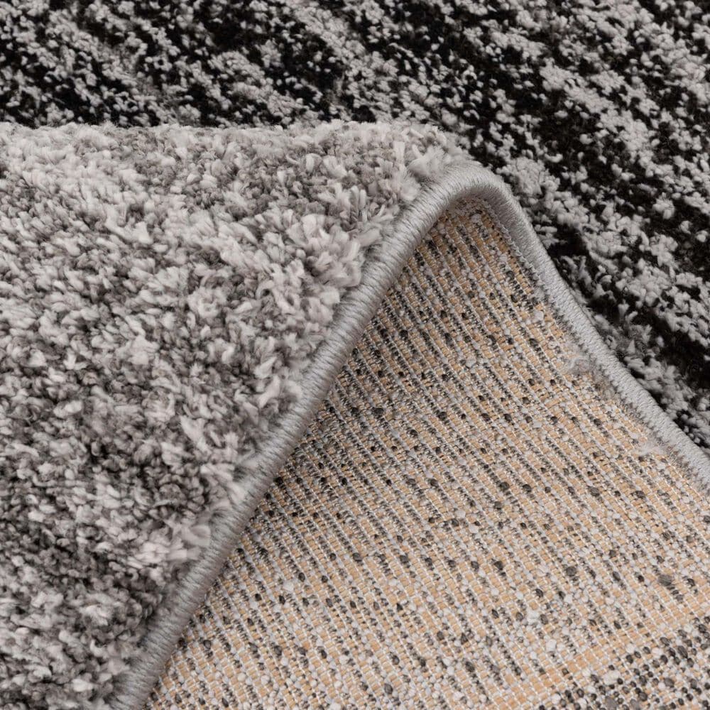 Central Oriental Structures Torrent Adley Soot and Cloud 7&#39;10&quot; x 9&#39;10&quot; Area Rug, , large