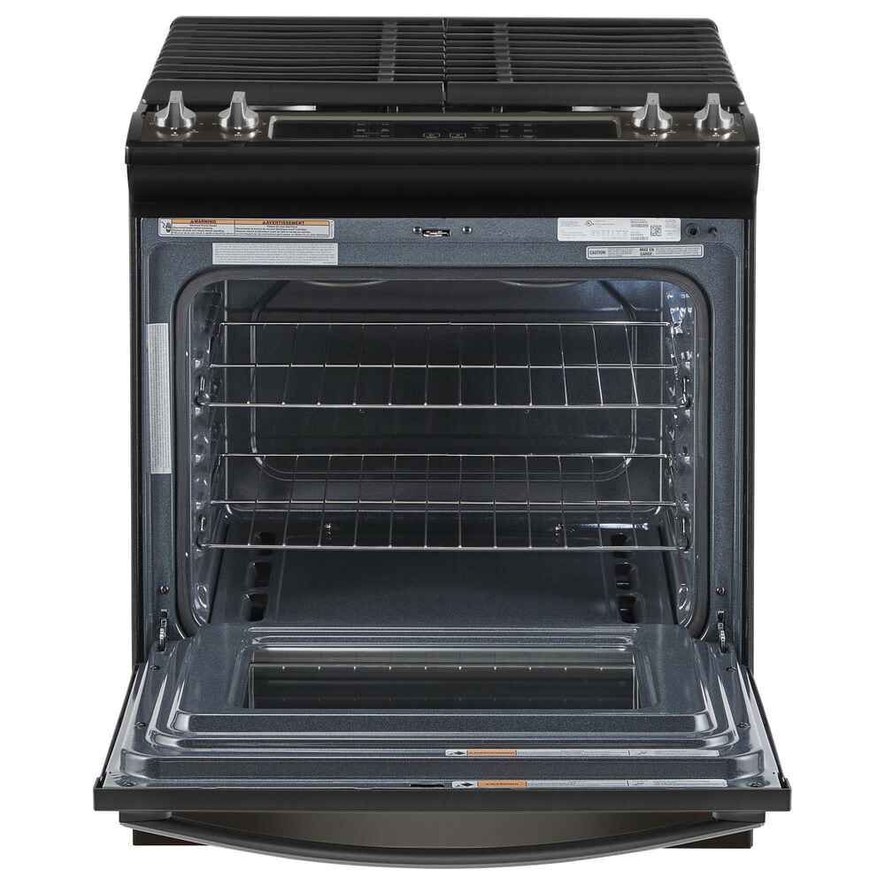 Whirlpool 5 Cu. Ft. Gas Range with Frozen Bake in Fingerprint Resistant Black Stainless Steel, , large