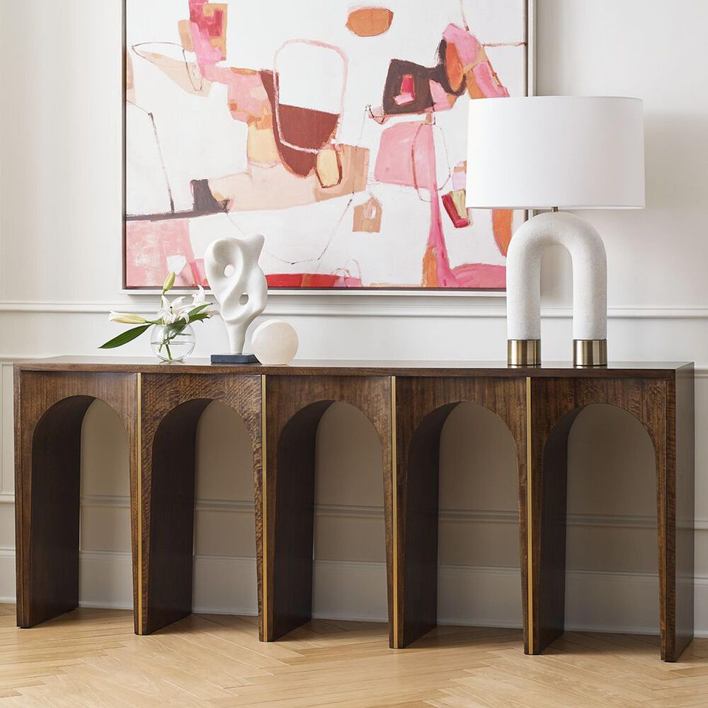 Uttermost Coliseum Console Table in Brown Eucalyptus, , large