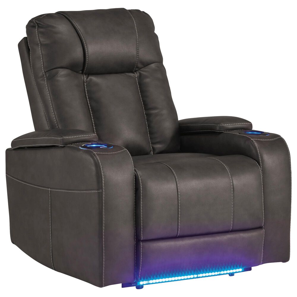 Ashley Feazada Power Recliner in Shadow, , large