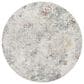 Surya Dresden White, Gray, Medium Gray, Light Slate, Rust and Mustard 7"10" Round Area Rug, , large