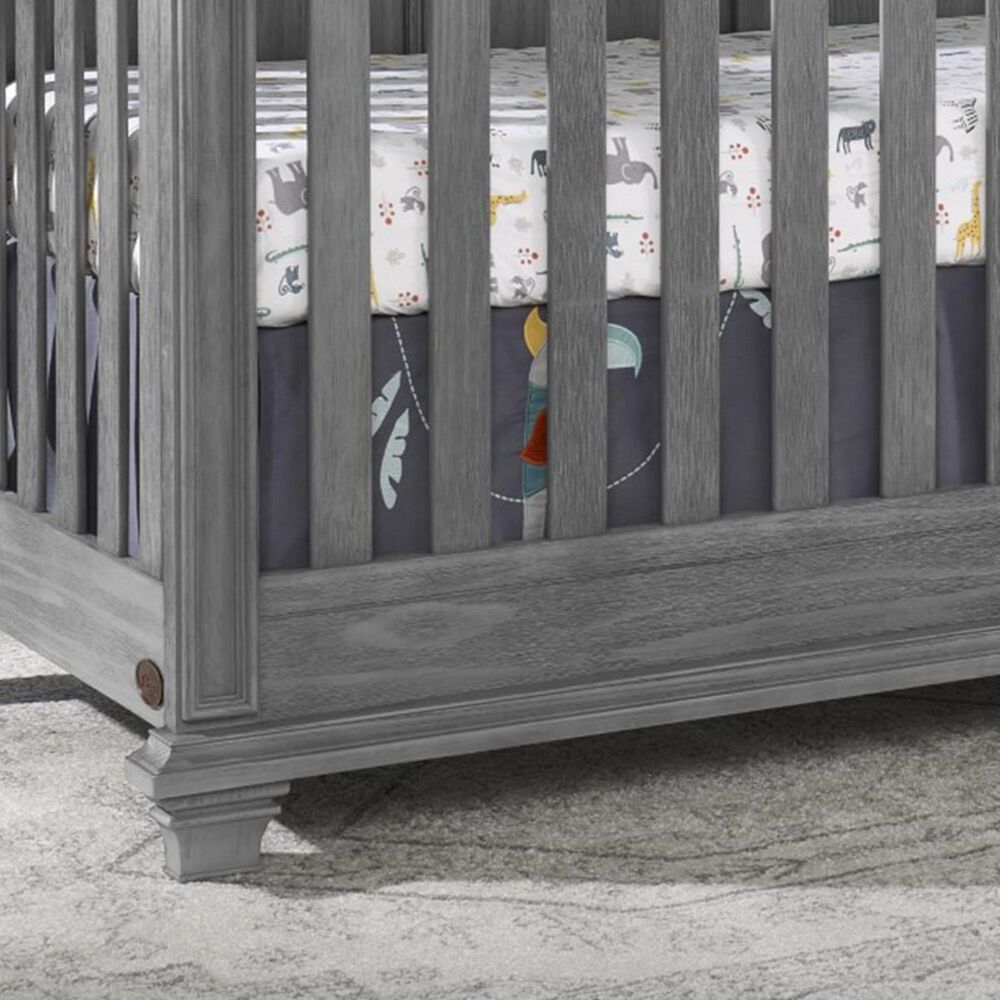 Oxford Baby Oxford Baby Kenilworth 4-in-1 Convertible Crib, Dresser &amp; Changing Top 3-Piece Nursery Set in Graphite Gray, , large