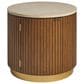 Lexington Furniture La Costa Avenida End Table in Anticato, Sierra Tan and Satin Gold, , large