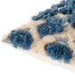 Surya Edric 20" Square Throw Pillow in Blue and Cream, , large