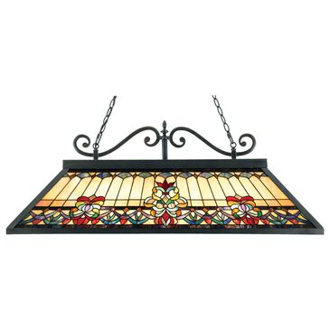 Quoizel Belle Fleur 3-Light Tiffany Island Chandelier in Vintage Bronze, , large