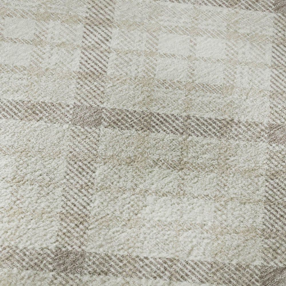 Dalyn Rug Company Soft Essentials Plaid Linen 10' x 14' Indoor/Outdoor Area Rug, , large