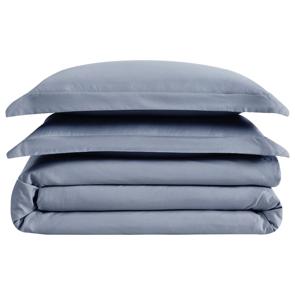 Pem America London Fog Garment Wash 3-Piece King Duvet Set in Blue, , large
