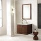 James Martin Vanities Amberly 30" Single Bathroom Vanity in Mid-Century Walnut with 3 cm Lime Delight Quartz Top and Rectangular Sink, , large
