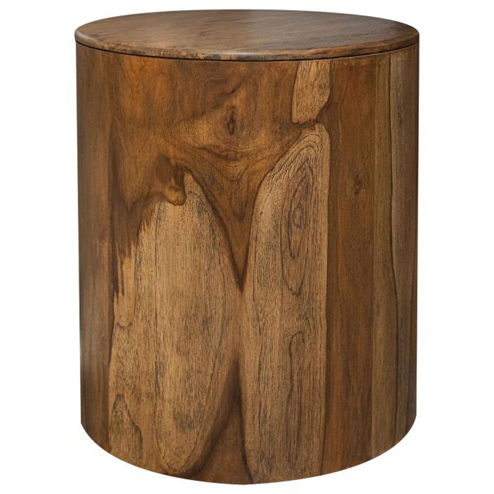 Fallridge Balam Chairside Table in Brown, , large