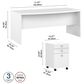 Bush Echo 2-Piece Office Set in Pure White, , large