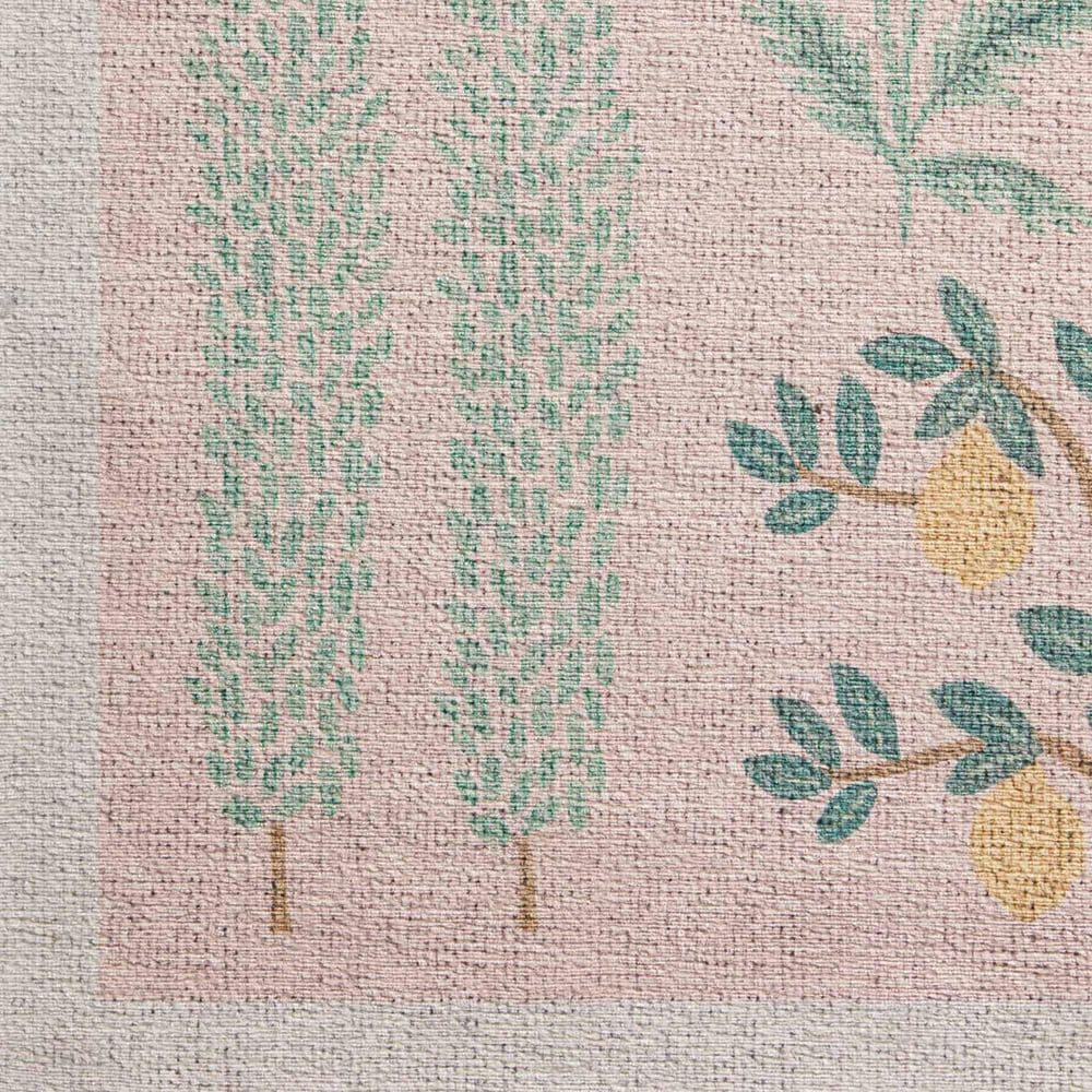 Rifle Paper Co. Menagerie 2&#39;3&quot; x 3&#39;9&quot; Blush Area Rug, , large