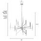 Hunter Sunjai 12-Light Chandelier in Brushed Nickel, , large